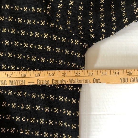 Vtg Gold  and Black Cardigan - Picture 11 of 13